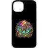 Halloween Glam Retro 90s Graffiti Pop Ar Custodia per iPhone 13 T-Rex Zombie Undead Dinosaur Tyrannosaurus Spettrale Spaventoso