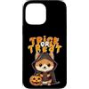 Kattos - Halloween Trick or Treat Custodia per iPhone 13 Pro Max Halloween dolce Shiba Inu Design Trick or Treat Nero