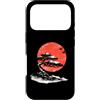 Pine Studio Custodia per iPhone 17 Pro Giapponese Bonsai pino e sole Vintage Paesaggio
