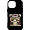 Sloth Productivity Stillness Humor Custodia per iPhone 16 Pro Max Resto Maestro Bradipo Produttivo Stillness Umorismo