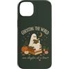 Cute Ghost Halloween Custodia per iPhone 14 Plus Divertente lettura fantasma Halloween Book Lover Autunno