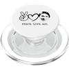 Peace Love AOC Pace Amore AOC Alexandria Ocasio-Cortez PopSockets PopGrip per MagSafe