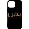 Cooking Pot Heartbeat Vintage T-Shirts Custodia per iPhone 16 Pro Max Pentola di cottura Battito cardiaco Vintage ECG Cardiogramma Retro
