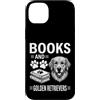 Funny Golden Retriever And Book Design Custodia per iPhone 14 Plus Libri E Golden Retriever Divertente Golden Retriever