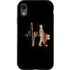 Snare Drummer Heartbeat Vintage T-Shirts Custodia per iPhone XR Rullante Battito cardiaco Vintage ECG Cardiogramma Retro