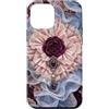 Ribbon Heart Collection Custodia per iPhone 12 mini Rosetta ornamentale in pizzo con motivo a cuore femminile