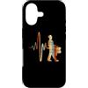 Snare Drummer Heartbeat Vintage T-Shirts Custodia per iPhone 17 Rullante Battito cardiaco Vintage ECG Cardiogramma Retro