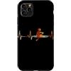 Row Scull Heartbeat Vintage T-Shirts Custodia per iPhone 11 Pro Max Riga Scull Battito cardiaco Vintage ECG Cardiogramma Retro