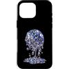 Pink Cowgirl Disco Custodia per iPhone 16 Pro Max Scioglimento Disco Ball Liquid Specchio Y2K Club Estetica