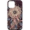 Ribbon Heart Collection Custodia per iPhone 12 mini Arte ornamentale del nastro della coquette della coccarda del