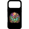 Halloween Glam Retro 90s Graffiti Pop Ar Custodia per iPhone 17 Pro Max T-Rex Zombie Undead Dinosaur Tyrannosaurus Spettrale Spaventoso