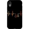 Gymnastic Rings Heartbeat Vintage T-Shir Custodia per iPhone XR Ginnastica Anelli Battito Cuore Vintage ECG Cardiogramma Retro