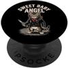 Funny Women's Sayings & Funny Ladies Des Sweet Baby Angel - Divertente gattino con scritta in lingua inglese Girls PopSockets PopGrip Adesivo