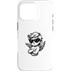 Fraxoweb Custodia per iPhone 16 Pro Cool Cupid's Love Angel Attitude San Valentino