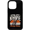 Utility Knife Tool Safety Cutter Custodia per iPhone 13 Pro Always Sharp - Taglierino di sicurezza