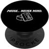 Mahj Social Club Game Night Divertente pausa Mahjong Non importa PopSockets PopGrip Adesivo