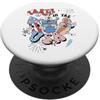 Retro Fourth Of July Independence Americ Retro Party In The USA Flag Groovy 4th Of July Patriotic PopSockets PopGrip Adesivo