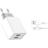 XO Pack caricatore di corrente L65 2,4 A + cavo Lightning XO