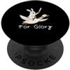 Ritter Hase Gänsereiter Mittelalter Fant For Glory coniglio con spada sull'oca divertente motivo fantasy PopSockets PopGrip Adesivo