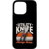 Utility Knife Tool Safety Cutter Custodia per iPhone 15 Pro Max Always Sharp - Taglierino di sicurezza