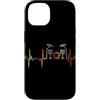 Drums Heartbeat Vintage T-Shirts Custodia per iPhone 14 Batteria Battito cardiaco Vintage ECG Cardiogramma Retro