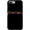 Snare Drums Heartbeat Vintage T-Shirts Custodia per iPhone 7 Plus/8 Plus Rullante Battito cardiaco Vintage ECG Cardiogramma Retro