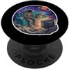 Astronaut and Cat Gaming Space Funny Moo Astronauta e Gatto Spazio di Gioco Divertente Luna Video Gamer Proprietario PopSockets PopGrip Adesivo