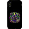 Halloween Glam Retro 90s Graffiti Pop Ar Custodia per iPhone X/XS Robot Grim Reaper Robotica Ingegnere Spettrale Spaventoso Uomini Ragazzi