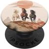 Horse Country Horizons Western Wild Horses Deserto Tramonto Corsa PopSockets PopGrip Adesivo
