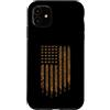 Patriotic Bee Keeper Custodia per iPhone 11 American Bee Flag Honeycomb Apicoltore Patriottico