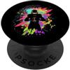 American Football Watercolor Splash Art American Football Acquerello Splash Art Player Amante Fresco PopSockets PopGrip Adesivo