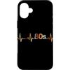 80s Heartbeat Vintage T-Shirts Custodia per iPhone 16 Plus 80s Battito cardiaco Vintage ECG Cardiogramma Retro