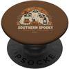 Southern Halloween Divertente Halloween procione fantasma zucca meridionale PopSockets PopGrip Adesivo