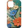 Meadow Craft Collection Custodia per iPhone 12/12 Pro Cosmo e Felce Bouquet Fiori di campo Arte popolare