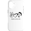 Peace Love AOC Custodia per iPhone 16 Pace Amore AOC Alexandria Ocasio-Cortez