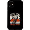 Utility Knife Tool Safety Cutter Custodia per iPhone 11 Always Sharp - Taglierino di sicurezza