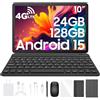 Blackview Tab60 Pro Android 15 Tablet da 10 pollici, 24 GB (8 GB + 16 GB di espansione), RAM + 128 GB ROM (2 TB TF)