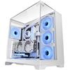 Mars Gaming MC-VISION, Case Gaming ATX, Triplo Vetro Temperato Senza Cornice, Struttura a Doppia Camera, Compatibile con Schede Madri a Connettore Inverso, Supporto Raffreddamento a Liquido, Bianco