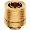 Corsair Hydro X Series XF a Compressione da 10/13 mm (3/8 Di Pollice o 1/2 di Pollice) Raccordi ID/OD, Confezione da Quattro (Filettature Delle Porte BSPP da G1/4 di Pollice) Oro