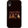 Halloween in October Custodia per iPhone XR Divertente pulcino o galline di Halloween