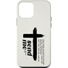 Isaiah 6 8 Christian Motivational Bible Custodia per iPhone 12 mini Stampa a croce Christian Here am I Send me su fronte e retro