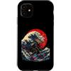 Sushi Techwear Tokyo Noodles Japanese St Custodia per iPhone 11 Otaku Kawaii Anime Manga Samurai Ramen Y2K Cyberpunk Japan