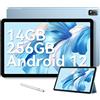 Blackview Tab 16 Gaming Tablet 11 pollici, 14 (8 + 6) GB RAM + 256 GB ROM (1 TB TF), Android 12 2 K 2000 x 1200 IPS, Octa core, 8 MP + 13 MP, 7680 mAh/4G LTE/5G WLAN/Google GMS/Widevine L1/Stylus