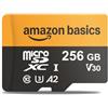 Amazon Basics Scheda microSDXC da 256 GB con Adattatore, Velocità di Lettura fino a 200 MB/s, Confezione da 1