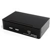 StarTech Switch KVM DVI USB 2 Porte 1920x1200 Hotkey Audio (SV231DVIUA) | Hub USB 2.0 Integrato, Condivisione di Tastiera Mouse e Monitor, Ideale per 2 Computer