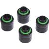Corsair Hydro X Serie, XF Compression DI/DE 10/13 mm, Confezione da Quattro Raccordi (BSPP G1/4 Filettaturam, Ottone Massiccio Durata, Tenuta Estrema, Compatibilità con di Adattatori Hydro X) Nero