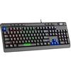 Celly, Tastiera Stealth, Linea Sparco, Tastiera Retroilluminata RGB con 12 Modalità di Illuminazione, Tastiera Pc con Filo, Tasti a Membrana e Anti-Ghosting, Connessione Plug&Play con Cavo USB-A 1,5m