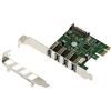 KALEA-INFORMATIQUE Scheda controller orizzontale da PCI Express PCIe a USB 3.0 a 4 porte USB3 A con chipset Via VLI VL805, staffe a basso e alto profilo