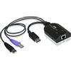 Aten Ka7169 Displayport Usb Virtual Media Kvm Adapter Cable With Smart Card Reader (cpu Module) - KvM-/audiO-/usB-Extender (ka7169)