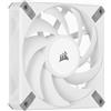 Corsair AF120 ELITE Ventola con cuscinetto fluidodinamico PWM da 120 mm ad alte prestazioni con Tecnologia AirGuide (Bassa rumorosità, Supporto per modalità Zero RPM) confezione singola - Bianco
